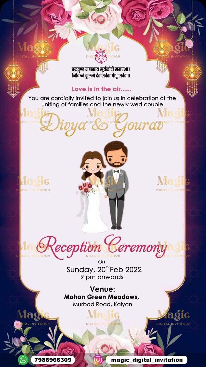 Romantic Caricature Reception Ceremony - D1202