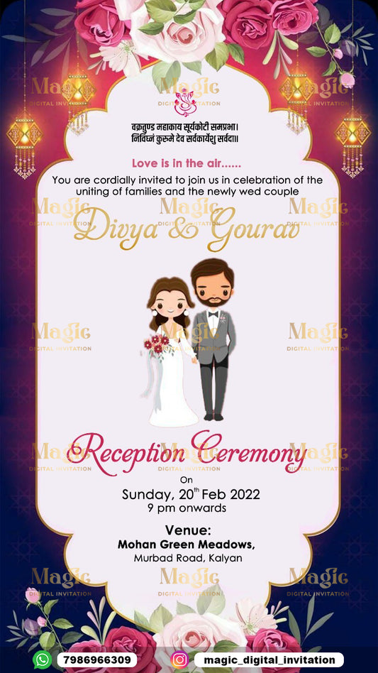 Romantic Caricature Reception Ceremony - D1202