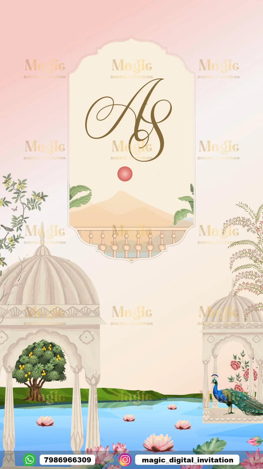Royal Pastel Palace Wedding Invitation Video - D3011