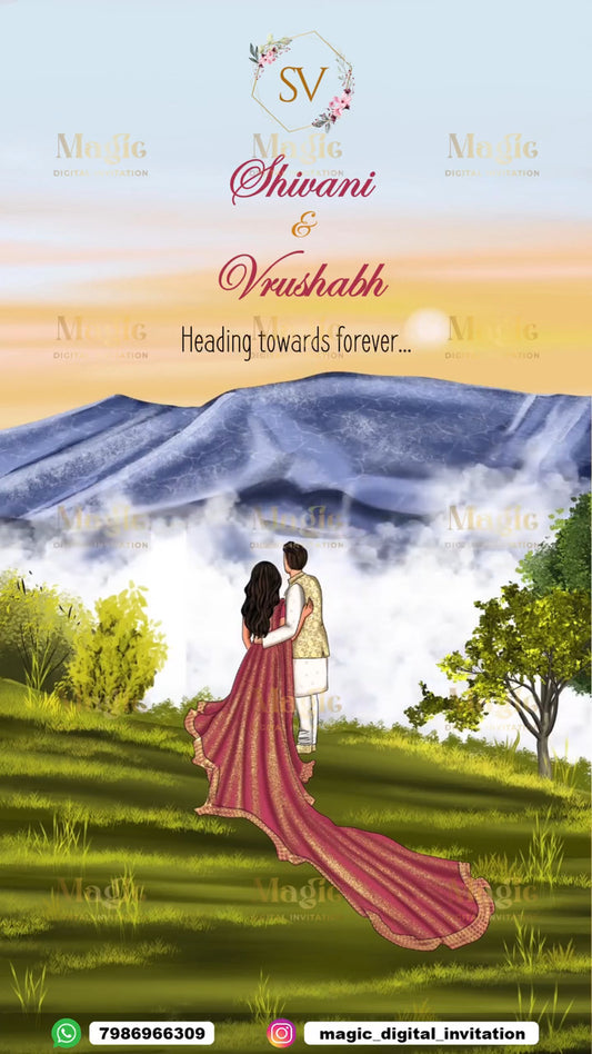 Romantic Nature Wedding Invitation Video - D3014