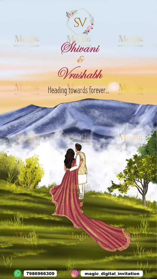 Romantic Nature Wedding Invitation Video - D3014