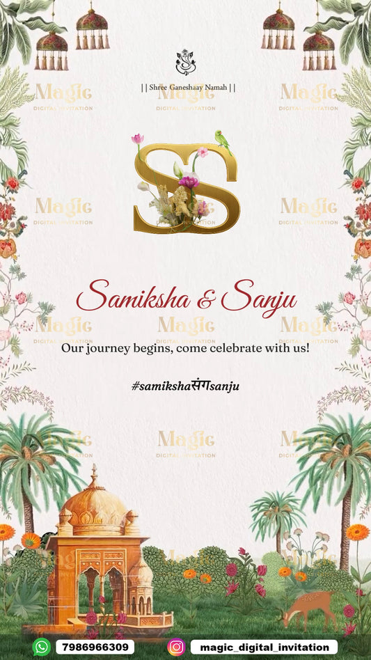 Premium Royal Palace Wedding Invitation Video - D3015