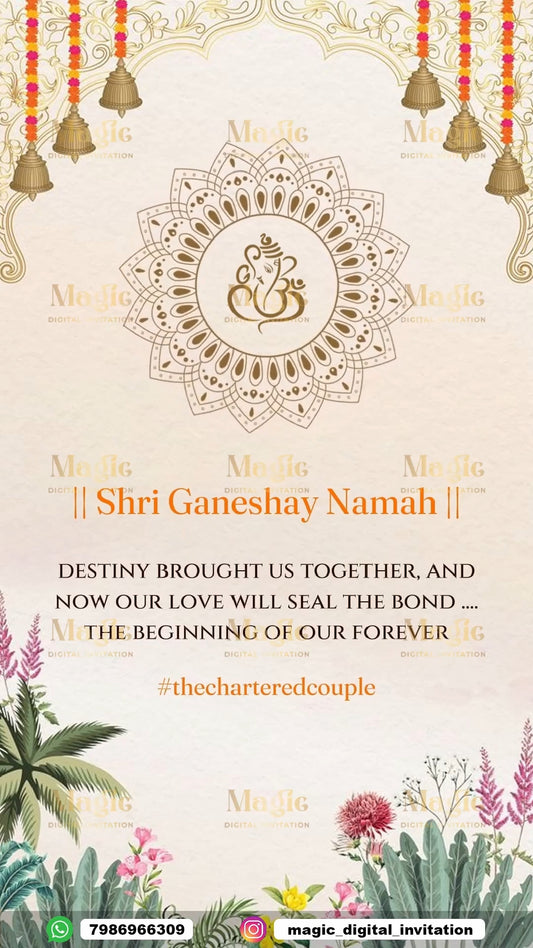 From Coffee Date to Forever Premium Caricature Wedding Invitation Video - D4004