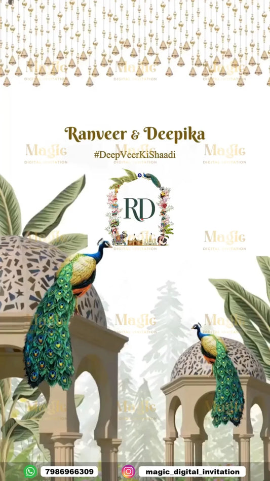 Royal Palace Caricature Save The Date Invitation - D5001