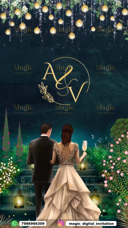 The Elite Midnight Save The Date Invitation - D5004